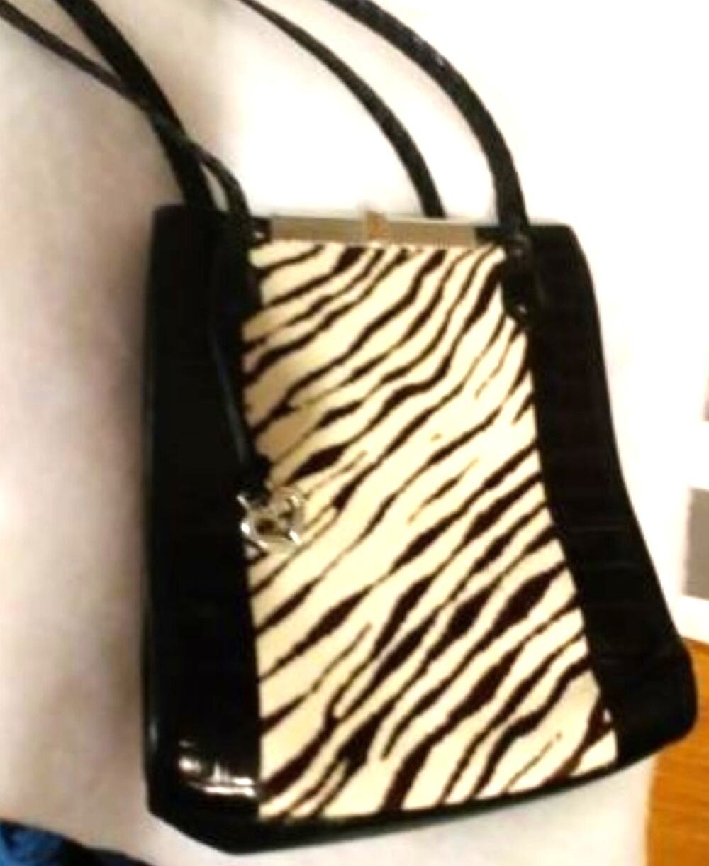 Brighton used Vintage Zebra handbag authentic-JSP4